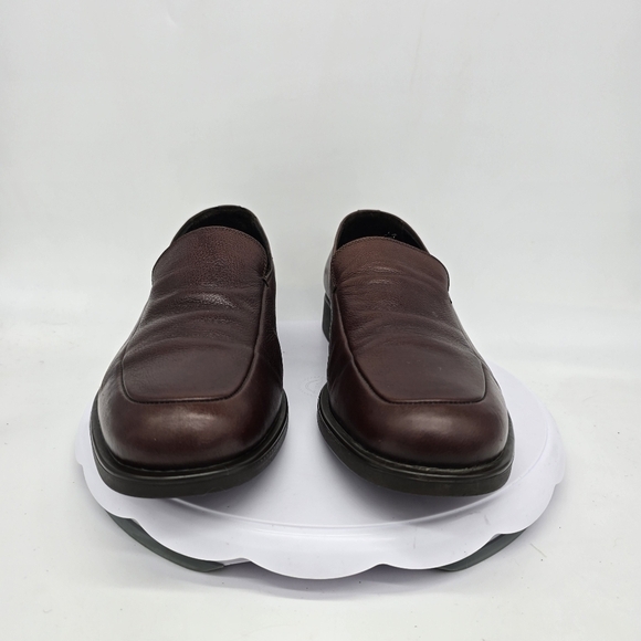 Via Spiga Dress Shoe Men's 11 Loafers Slip On Brown Made In Italy - Picture 2 of 10
